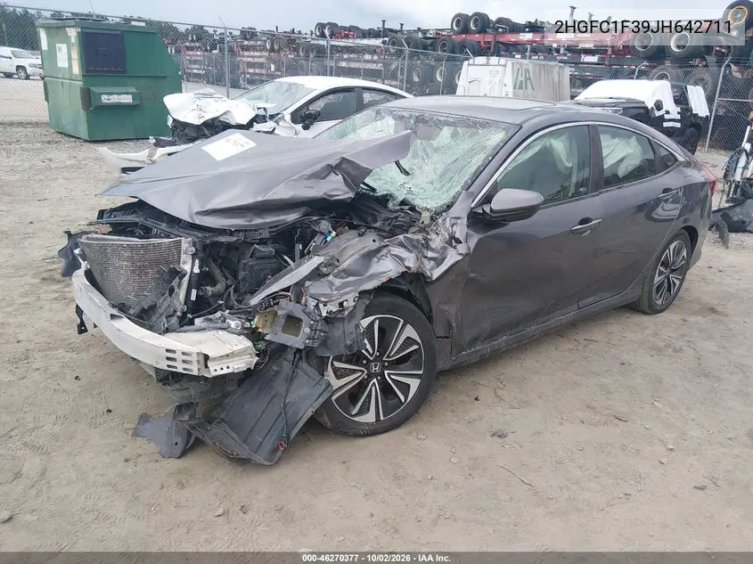 2018 HONDA CIVIC VIN 2HGFC1F39JH642711 — фото 2