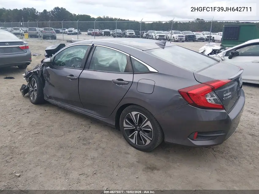 2018 HONDA CIVIC VIN 2HGFC1F39JH642711 — фото 3