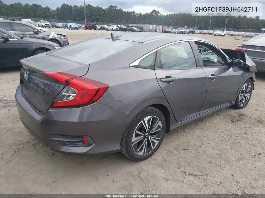 2018 HONDA CIVIC VIN 2HGFC1F39JH642711 — фото 4