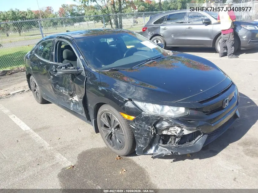 HONDA CIVIC 2018, VIN SHHFK7H57JU408977