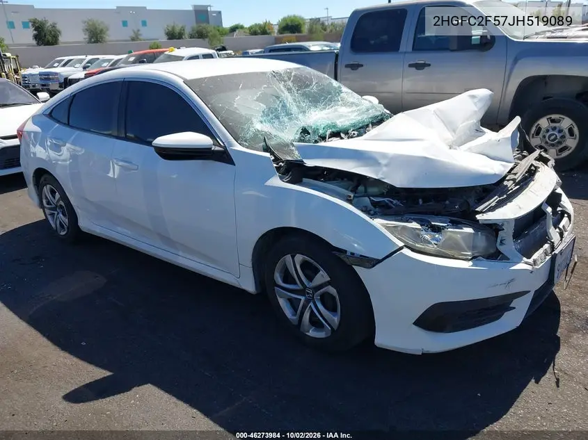 HONDA CIVIC 2018, VIN 2HGFC2F57JH519089