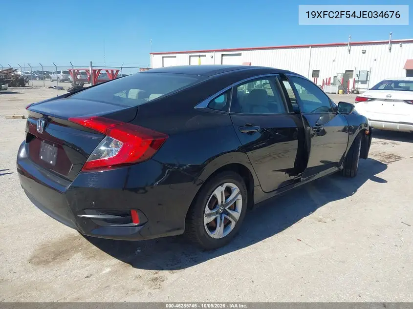 2018 HONDA CIVIC VIN 19XFC2F54JE034676 — фото 4