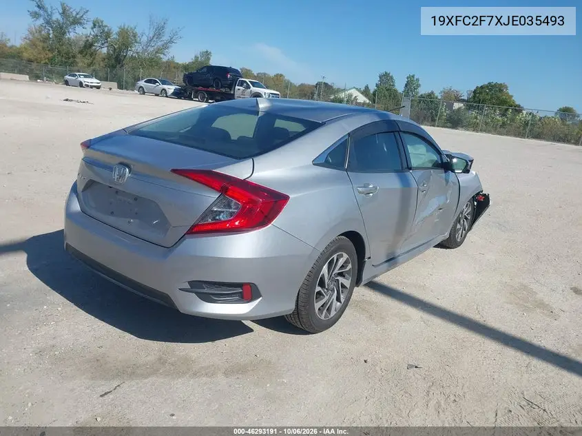 2018 HONDA CIVIC VIN 19XFC2F7XJE035493 — фото 4