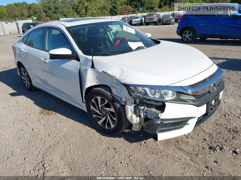 HONDA CIVIC 2018, VIN 2HGFC2F79JH569350