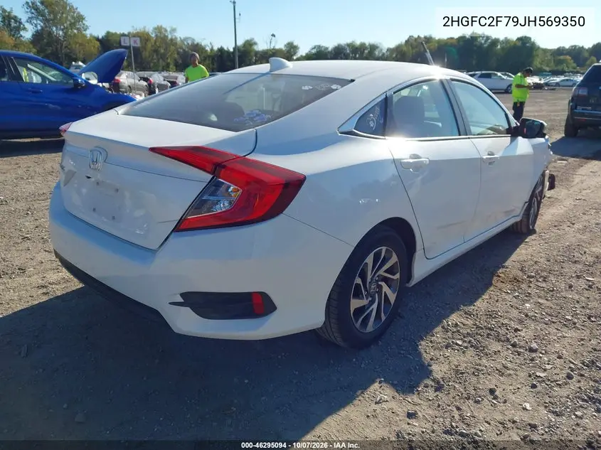 2018 HONDA CIVIC VIN 2HGFC2F79JH569350 — фото 4