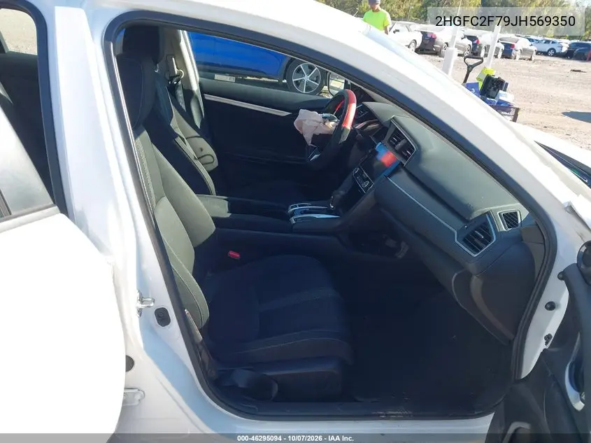 2018 HONDA CIVIC VIN 2HGFC2F79JH569350 — фото 5