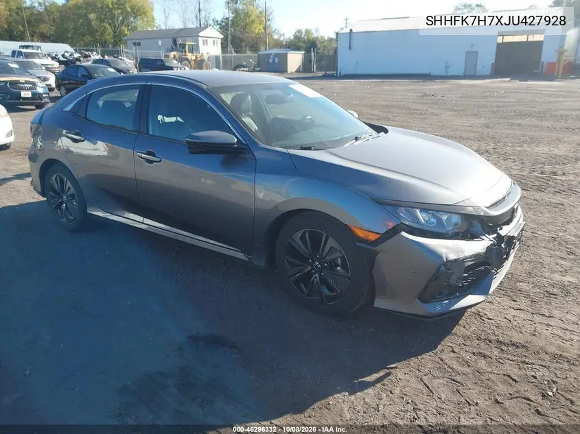 HONDA CIVIC 2018, VIN SHHFK7H7XJU427928