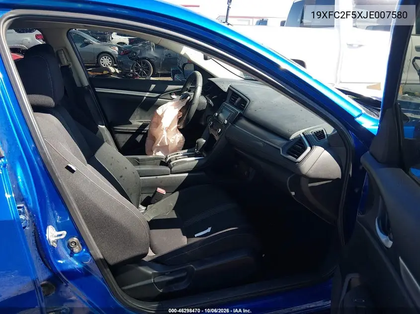 2018 HONDA CIVIC VIN 19XFC2F5XJE007580 — фото 5