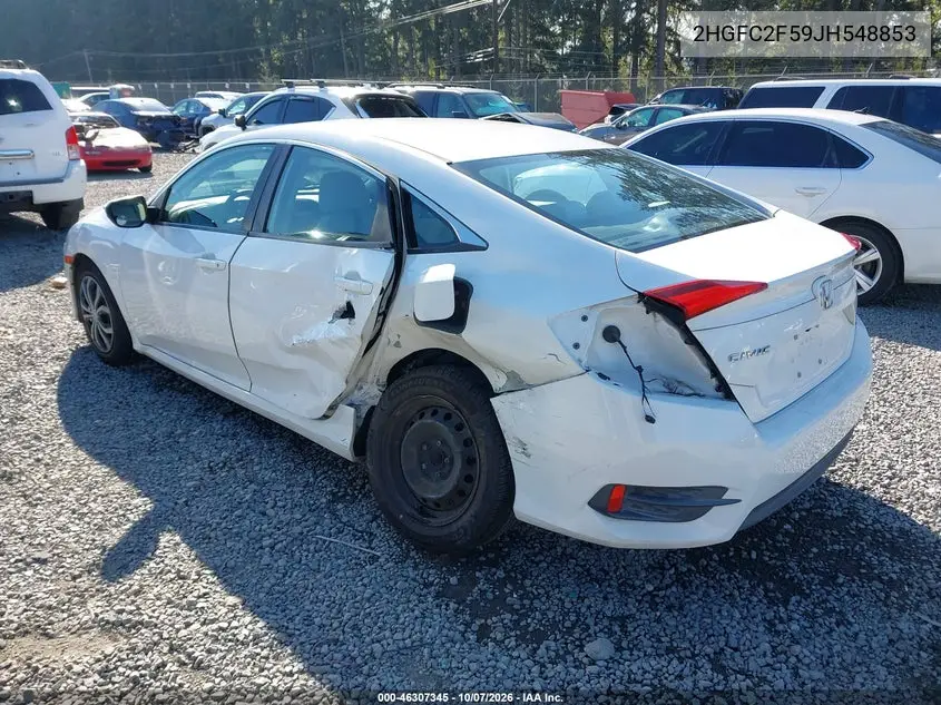 2018 HONDA CIVIC VIN 2HGFC2F59JH548853 — фото 3