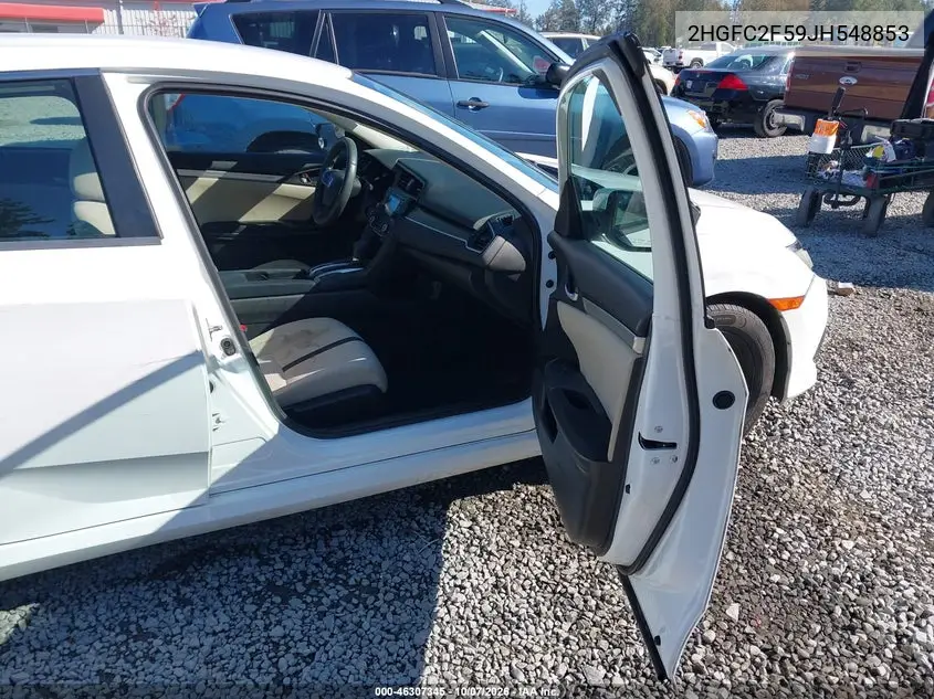 2018 HONDA CIVIC VIN 2HGFC2F59JH548853 — фото 5