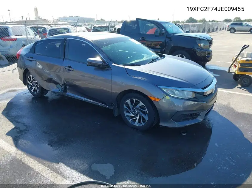 HONDA CIVIC 2018, VIN 19XFC2F74JE009455
