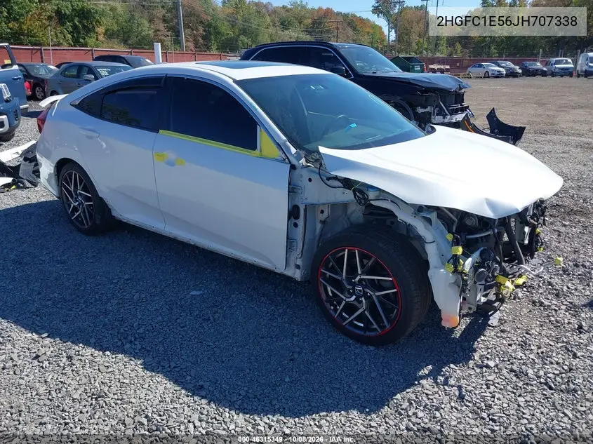 HONDA CIVIC 2018, VIN 2HGFC1E56JH707338