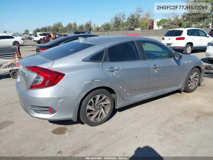 2018 HONDA CIVIC VIN 2HGFC2F77JH532099 — фото 4