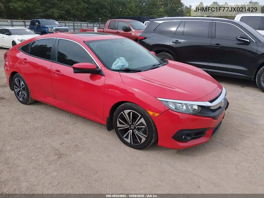 HONDA CIVIC 2018, VIN JHMFC1F77JX021429
