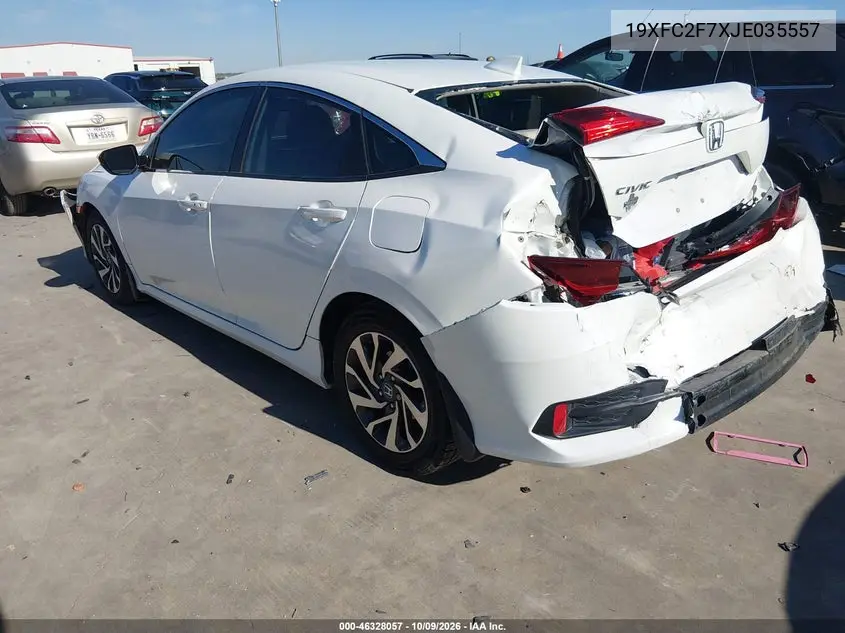 2018 HONDA CIVIC VIN 19XFC2F7XJE035557 — фото 3
