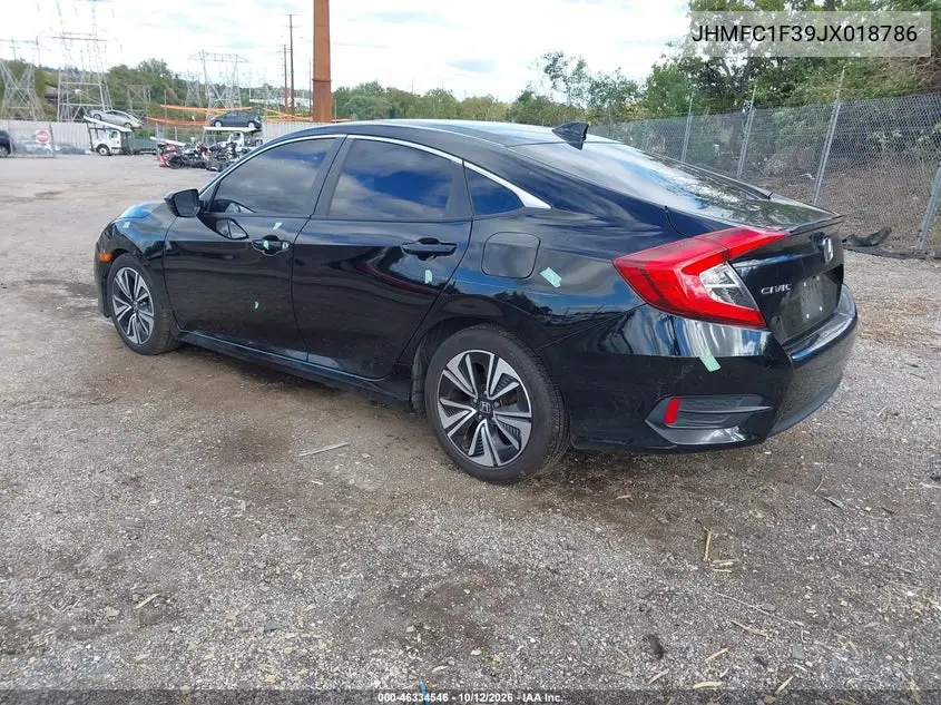 2018 HONDA CIVIC VIN JHMFC1F39JX018786 — фото 3