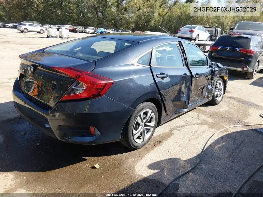 2018 HONDA CIVIC VIN 2HGFC2F6XJH552029 — фото 4