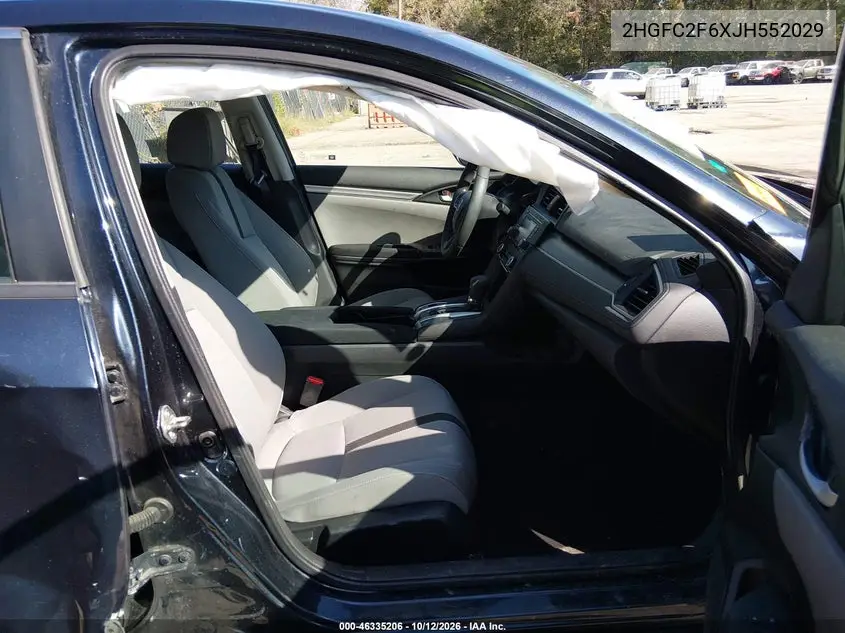 2018 HONDA CIVIC VIN 2HGFC2F6XJH552029 — фото 5