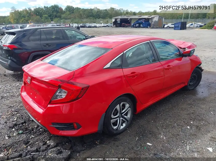 2018 HONDA CIVIC VIN 2HGFC2F53JH579791 — фото 4