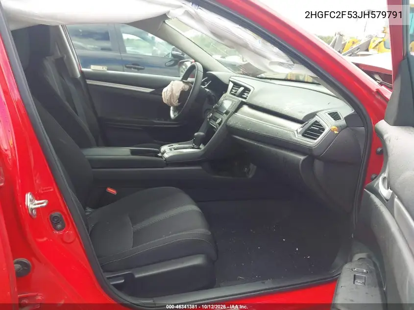 2018 HONDA CIVIC VIN 2HGFC2F53JH579791 — фото 5