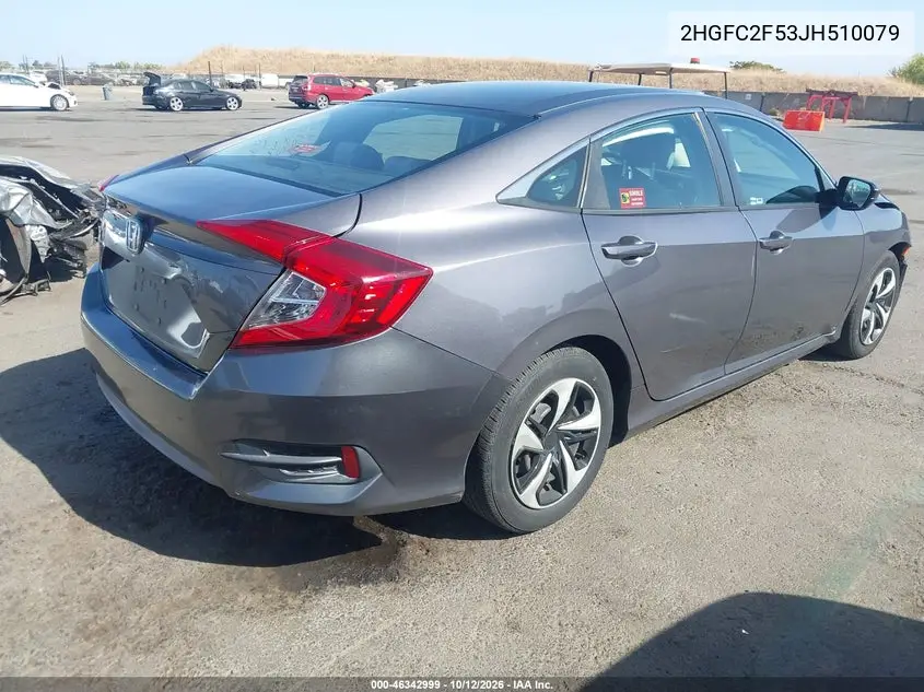 2018 HONDA CIVIC VIN 2HGFC2F53JH510079 — фото 4