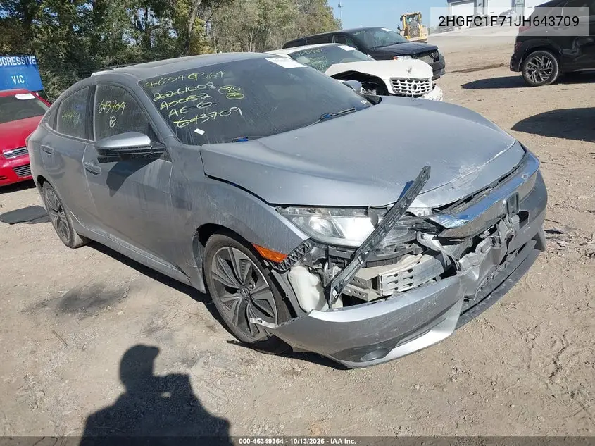 HONDA CIVIC 2018, VIN 2HGFC1F71JH643709