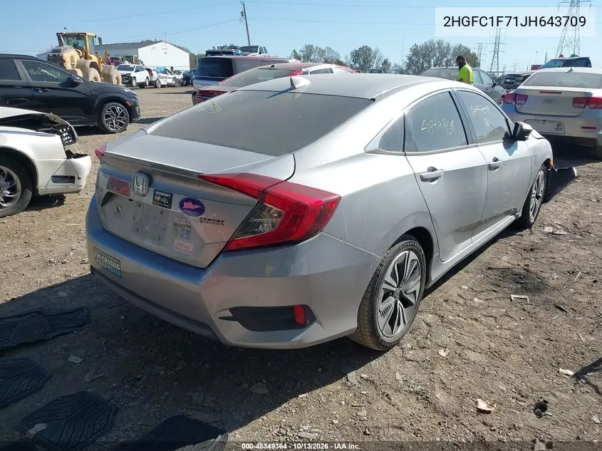 2018 HONDA CIVIC VIN 2HGFC1F71JH643709 — фото 4