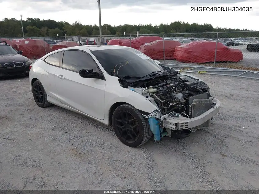 HONDA CIVIC 2018, VIN 2HGFC4B08JH304035