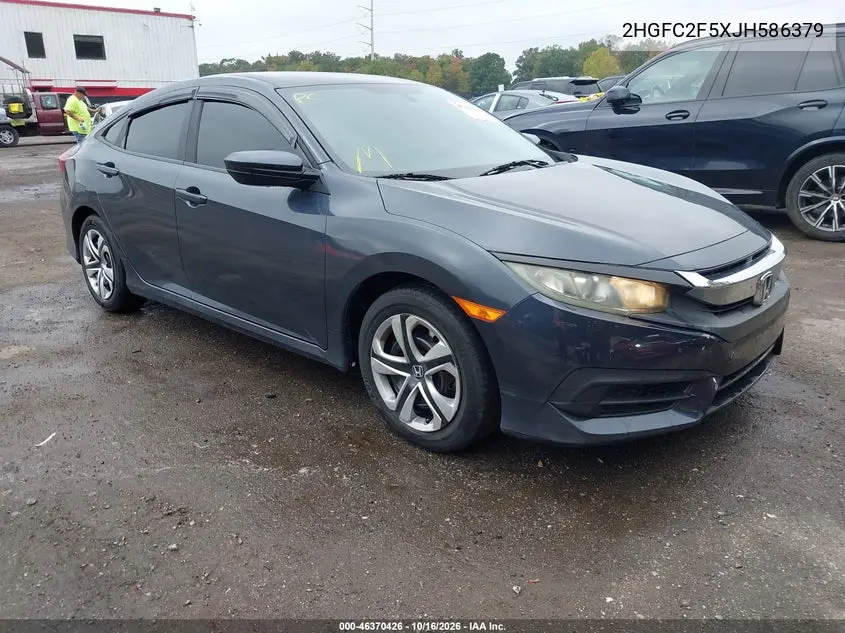 HONDA CIVIC 2018, VIN 2HGFC2F5XJH586379