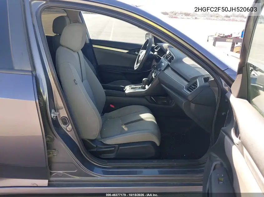 2018 HONDA CIVIC VIN 2HGFC2F50JH520603 — фото 5