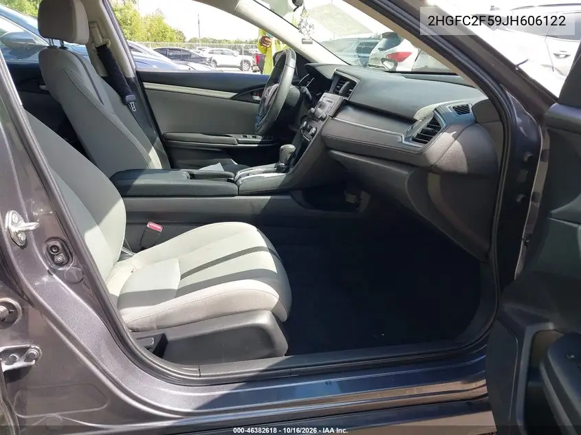2018 HONDA CIVIC VIN 2HGFC2F59JH606122 — фото 5