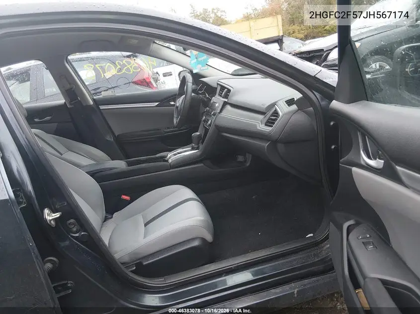2018 HONDA CIVIC VIN 2HGFC2F57JH567174 — фото 5
