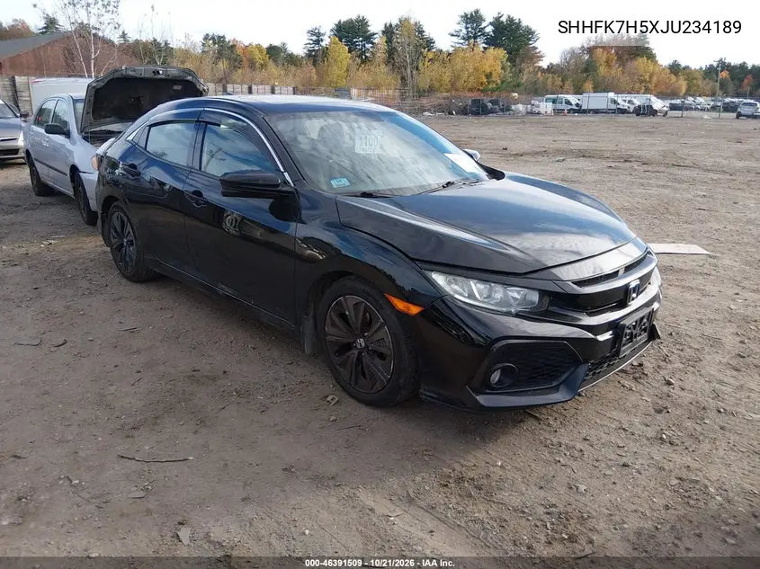 HONDA CIVIC 2018, VIN SHHFK7H5XJU234189