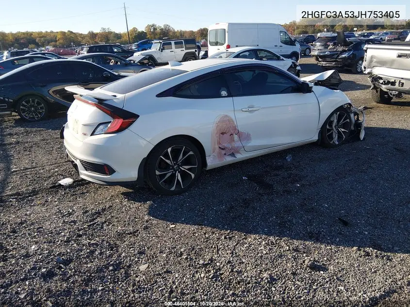 2018 HONDA CIVIC VIN 2HGFC3A53JH753405 — фото 4