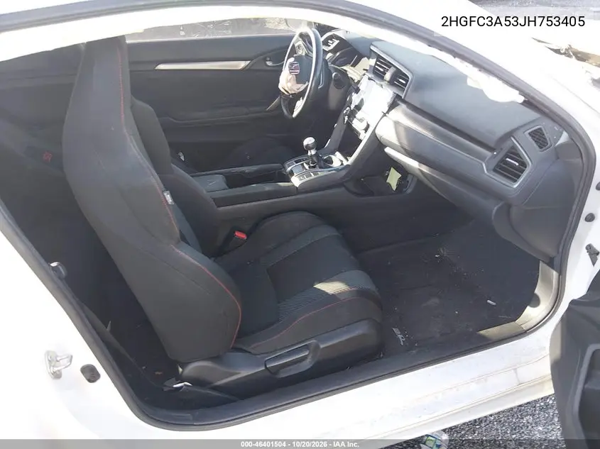 2018 HONDA CIVIC VIN 2HGFC3A53JH753405 — фото 5