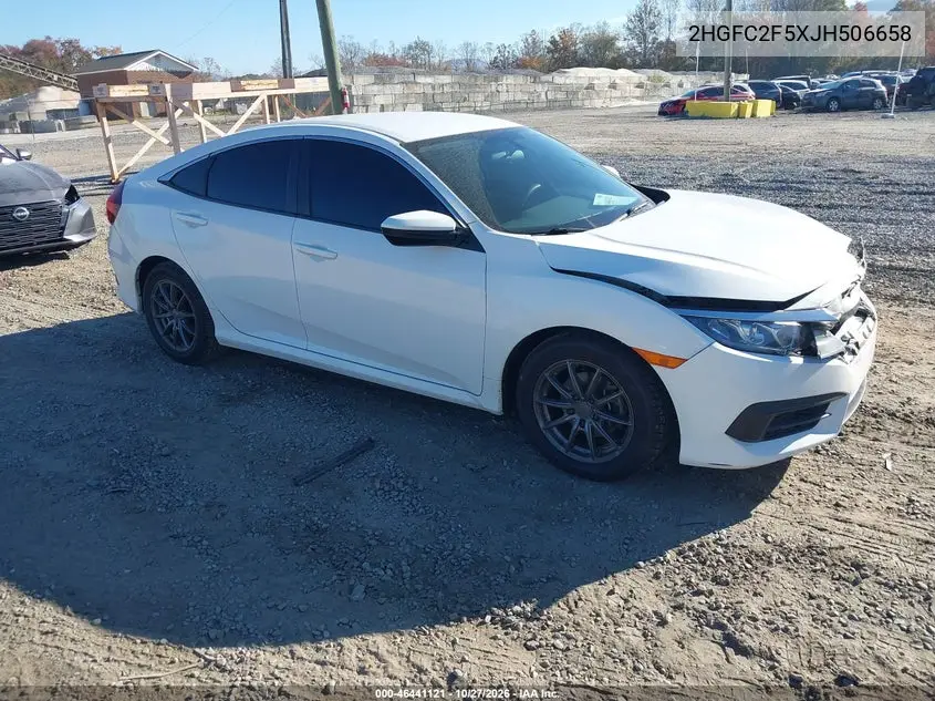 HONDA CIVIC 2018, VIN 2HGFC2F5XJH506658