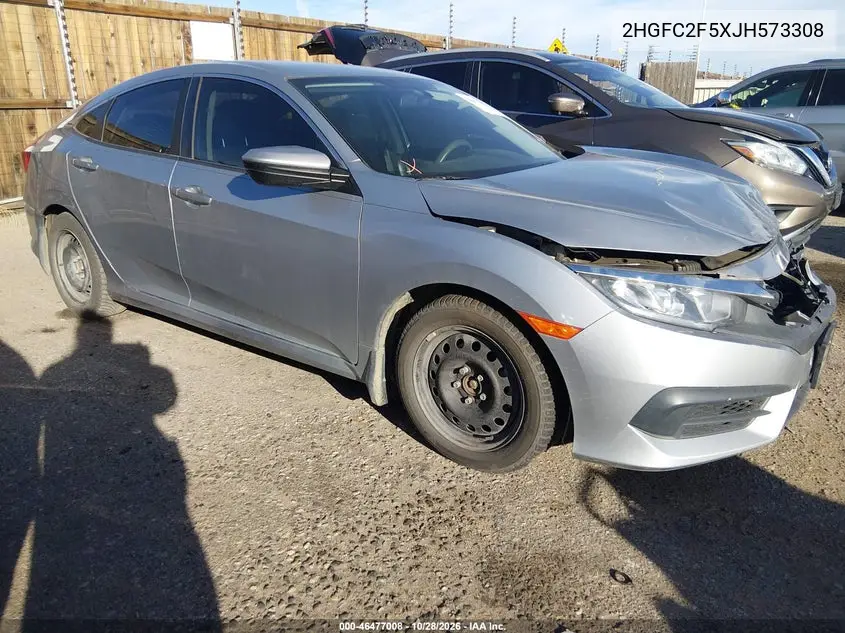 HONDA CIVIC 2018, VIN 2HGFC2F5XJH573308