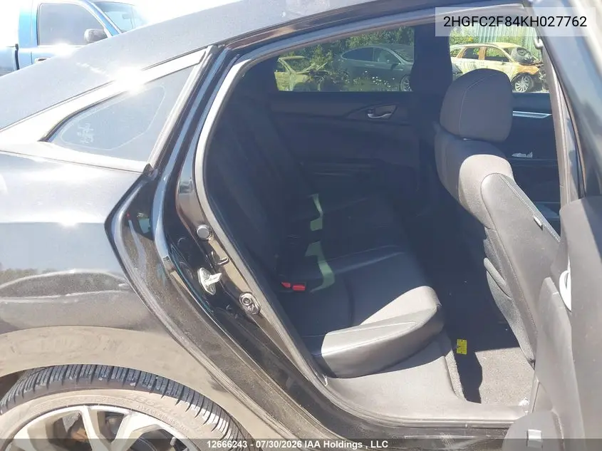 2019 HONDA CIVIC VIN 2HGFC2F84KH027762 — фото 8