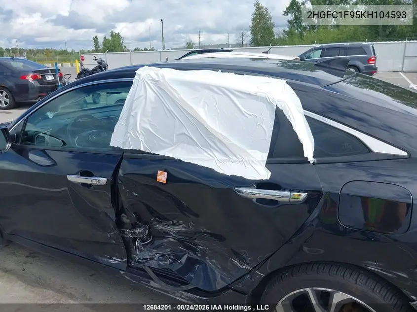 2019 HONDA CIVIC VIN 2HGFC1F95KH104593 — фото 21