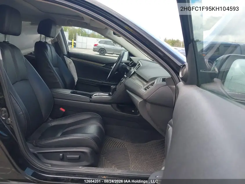 2019 HONDA CIVIC VIN 2HGFC1F95KH104593 — фото 5