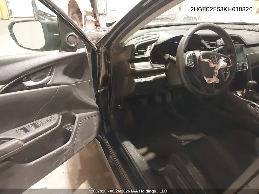 2019 HONDA CIVIC VIN 2HGFC2E53KH018820 — фото 20
