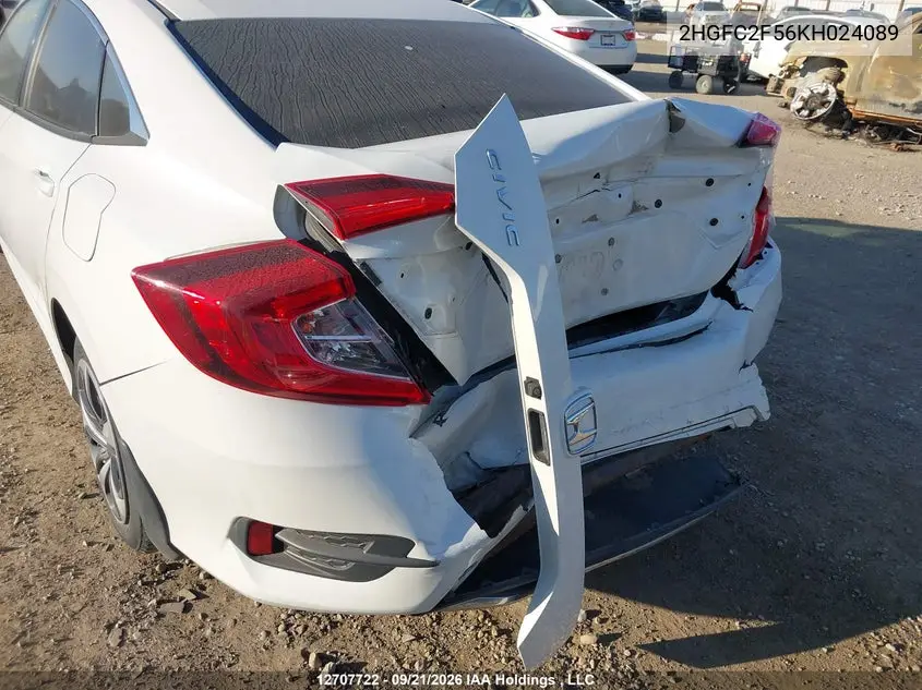 2019 HONDA CIVIC VIN 2HGFC2F56KH024089 — фото 20