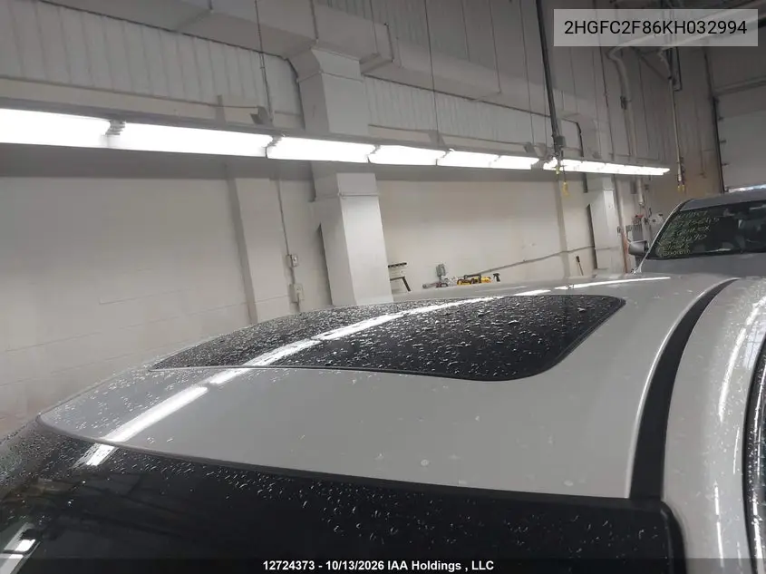 2019 HONDA CIVIC VIN 2HGFC2F86KH032994 — фото 19