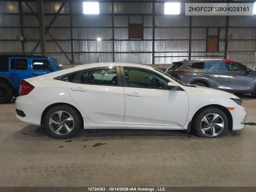 2019 HONDA CIVIC VIN 2HGFC2F58KH028161 — фото 14