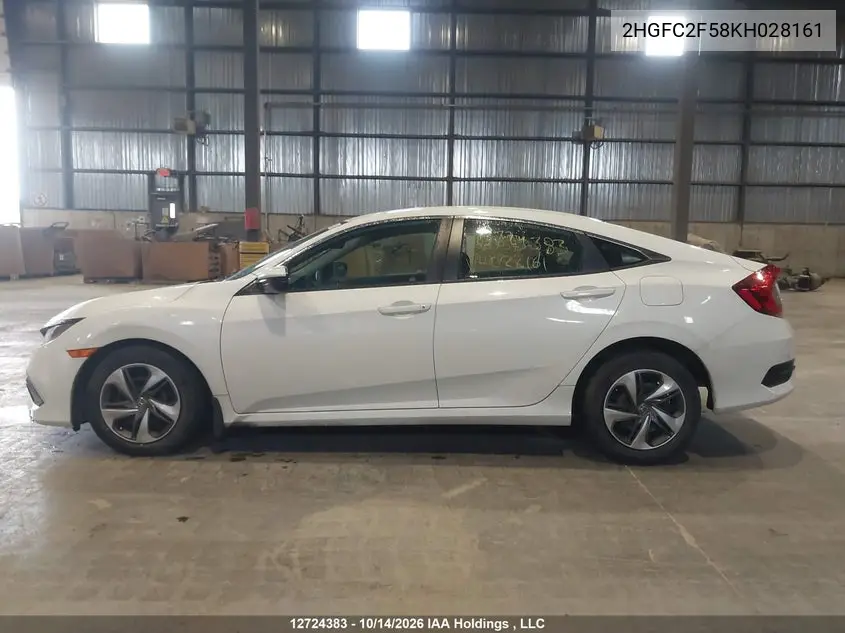 2019 HONDA CIVIC VIN 2HGFC2F58KH028161 — фото 15