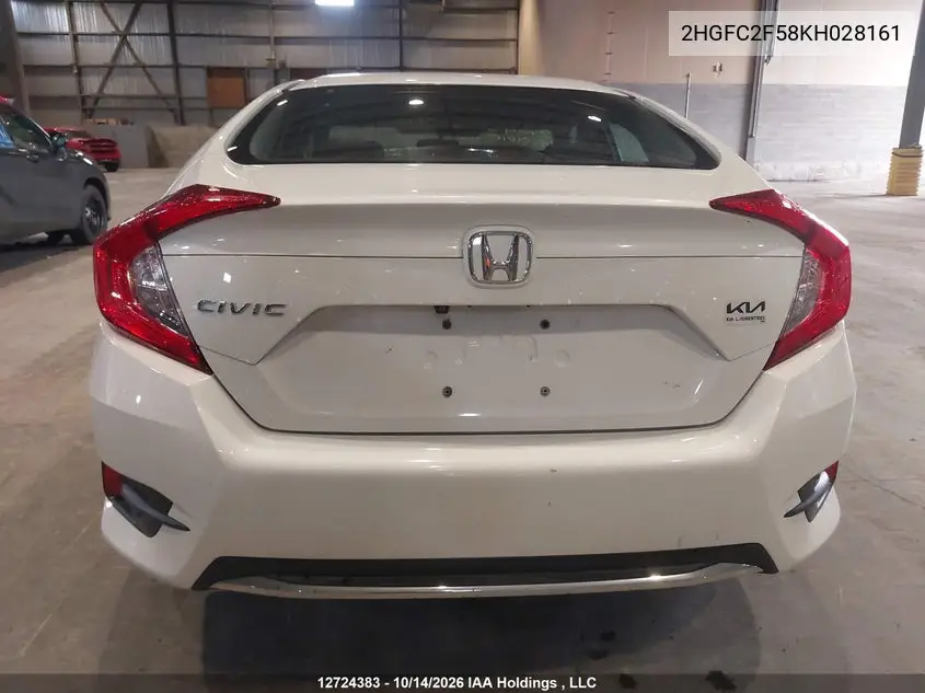 2019 HONDA CIVIC VIN 2HGFC2F58KH028161 — фото 17