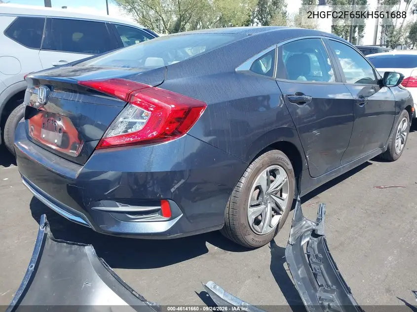 2019 HONDA CIVIC VIN 2HGFC2F65KH561688 — фото 4