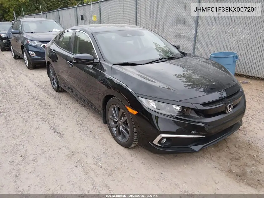 HONDA CIVIC 2019, VIN JHMFC1F38KX007201