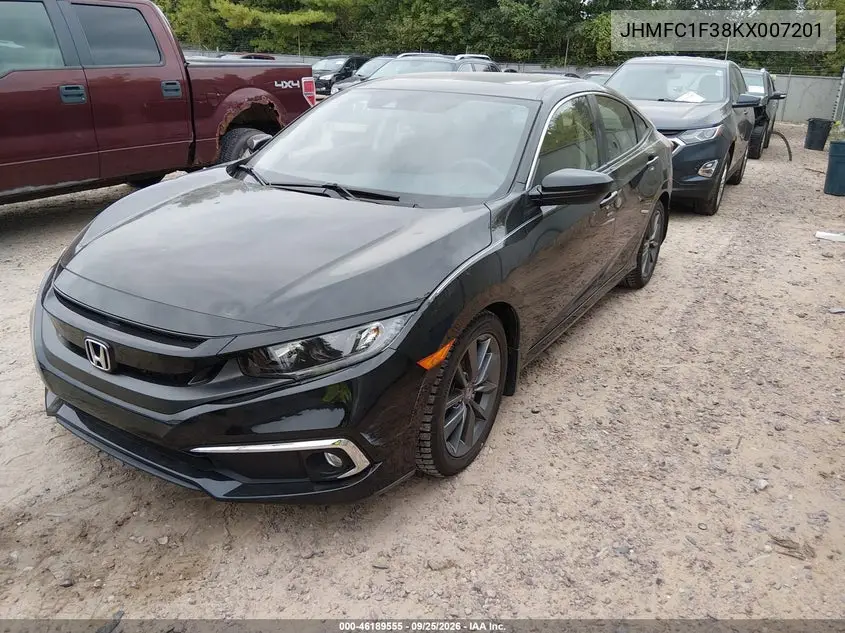 2019 HONDA CIVIC VIN JHMFC1F38KX007201 — фото 2