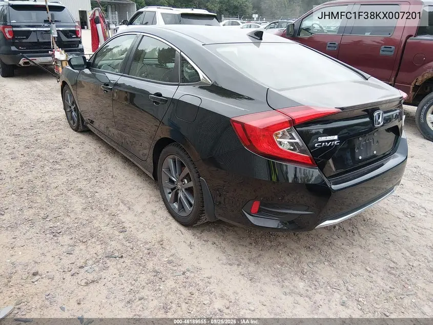 2019 HONDA CIVIC VIN JHMFC1F38KX007201 — фото 3